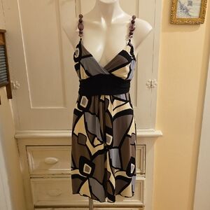 Body Central geometric print stretch dress Sz L 🎁